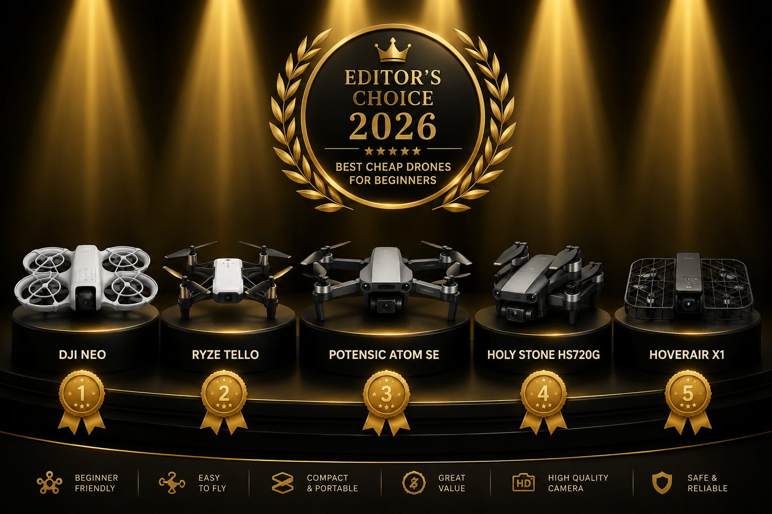 Best Cheap Drones for Beginners (2026) | Affordable Starter Drones | MidronePro