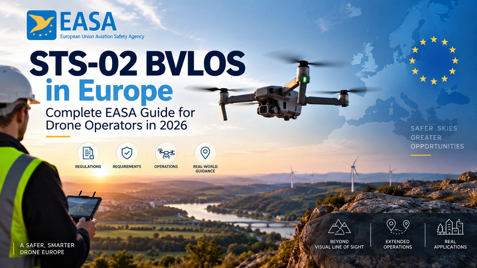 STS-02 BVLOS drone operations under EASA regulations in Europe