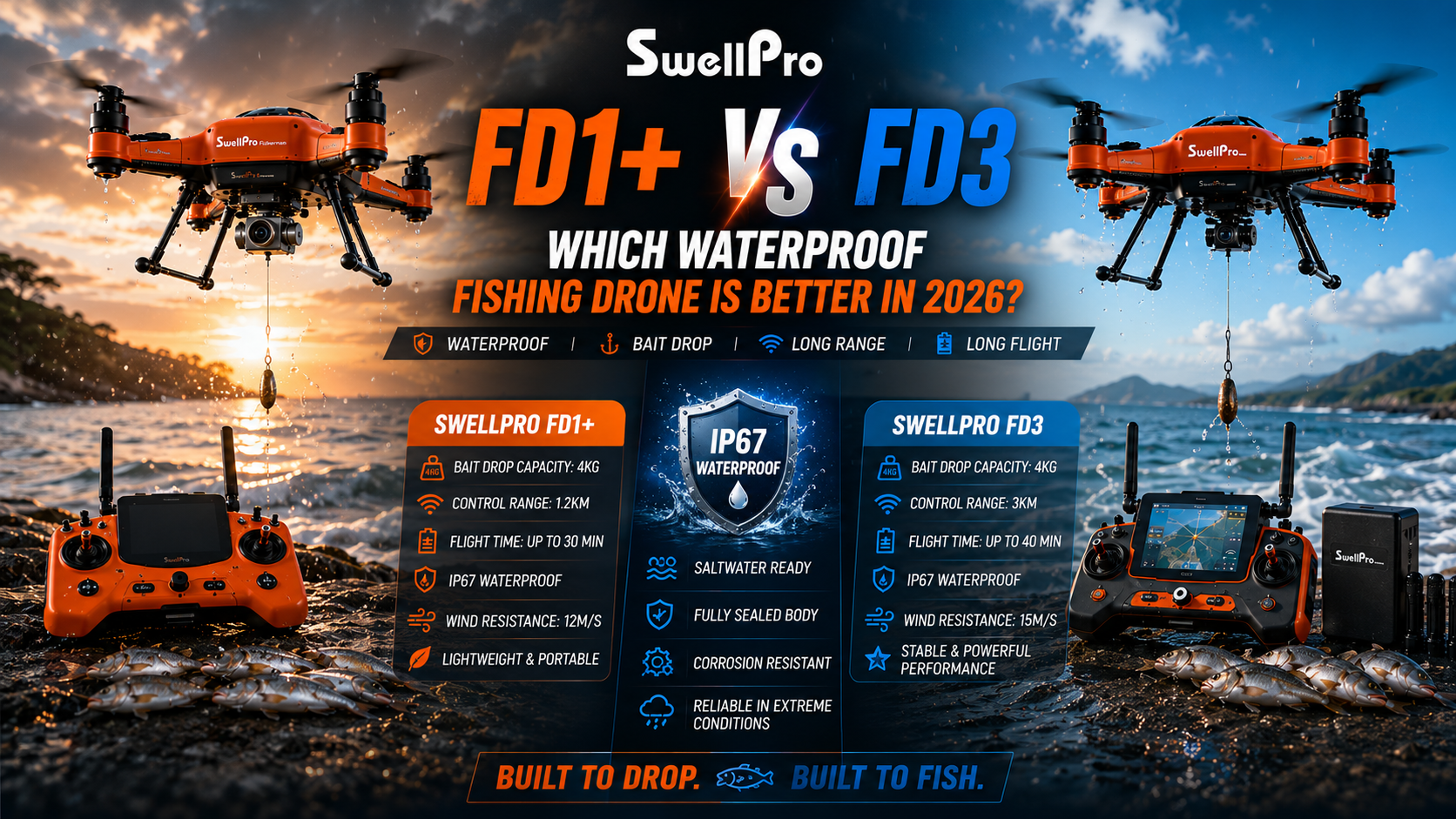 SwellPro FD2 MAX vs FD3: Which Is Better for Shark Fishing in 2026?