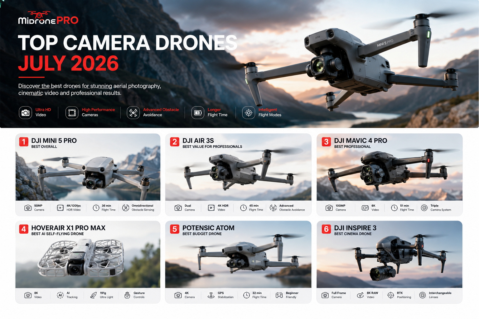 The Best Camera Drones – July 2026 Buyer's Guide