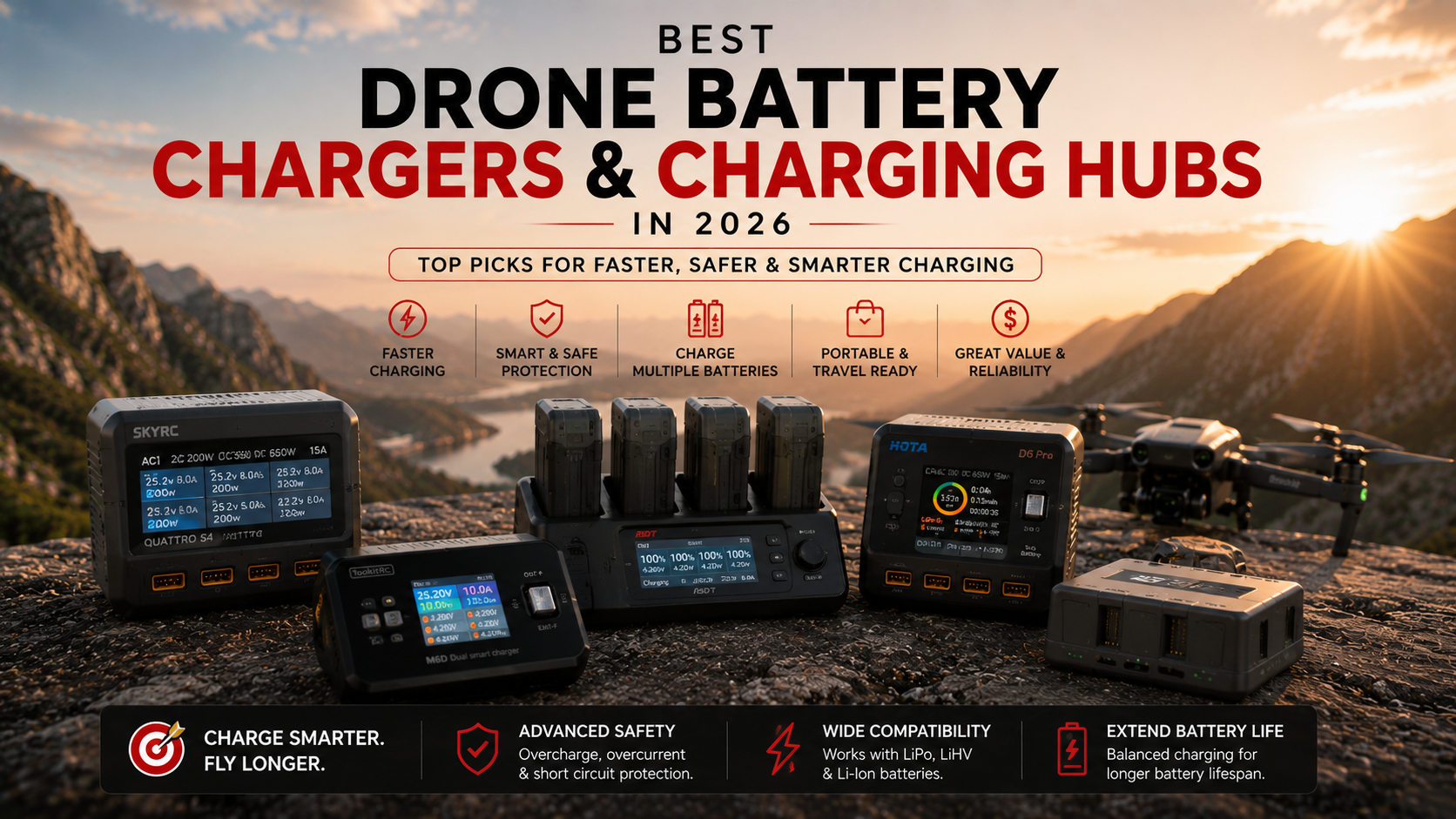 Best drone battery chargers and charging hubs in 2026