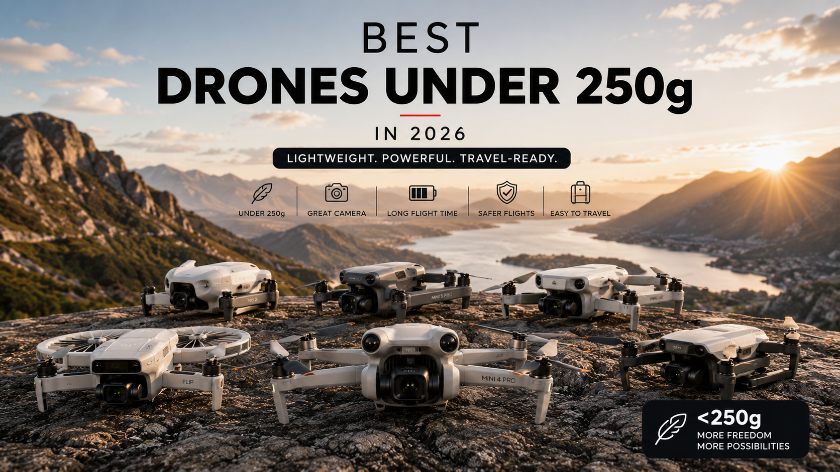 Best drones under 250g in 2026