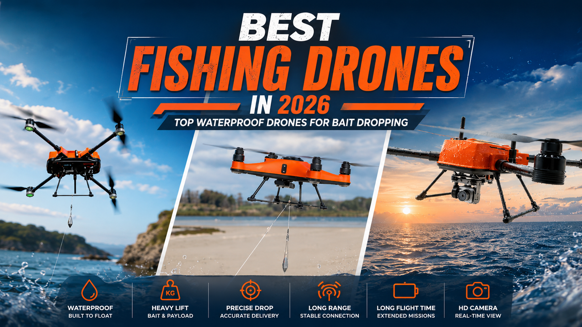 Best Fishing Drones in 2026: Top Waterproof Drones for Bait Dropping