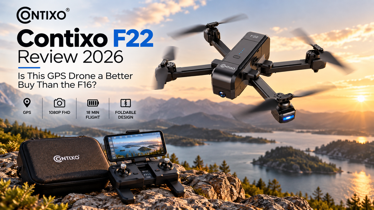 Contixo F22 GPS drone review 2026