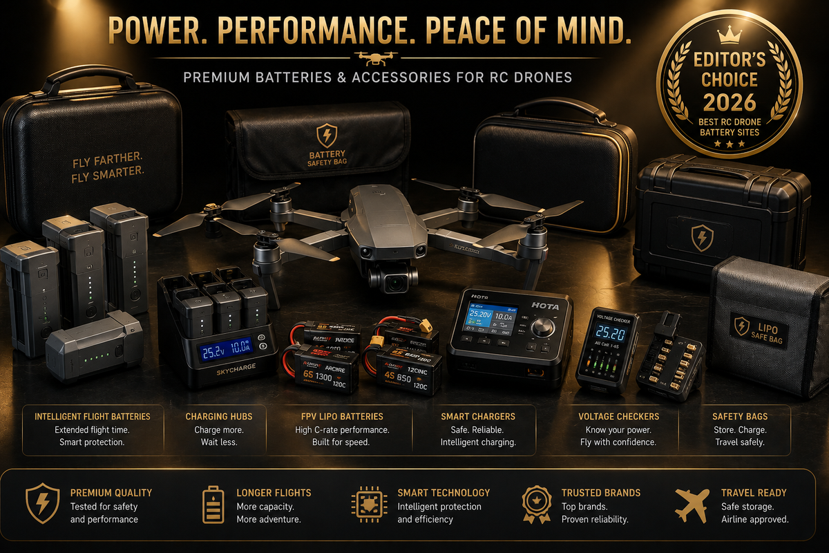 Best RC Drone Battery Sites (2026): Trusted Battery Stores | MidronePro