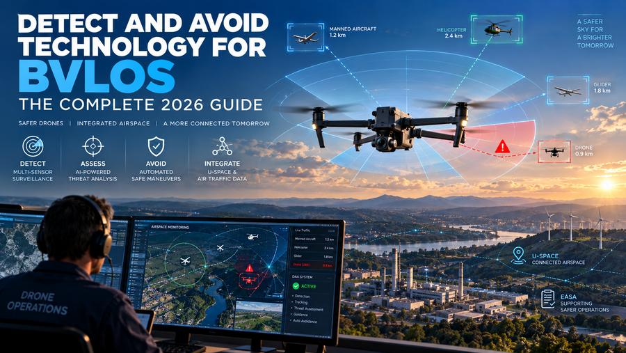 Detect and Avoid technology for BVLOS drone operations in 2026