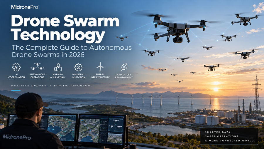 Autonomous drone swarm technology for industrial inspection in 2026