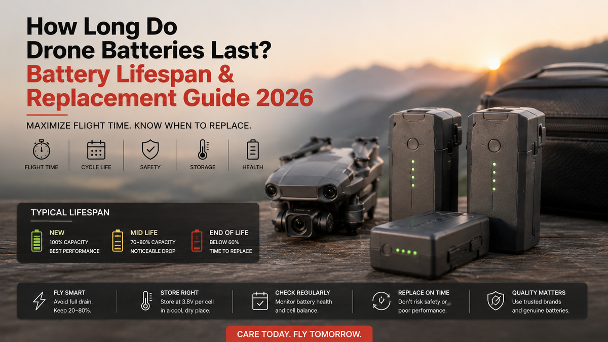 How long do drone batteries last in 2026