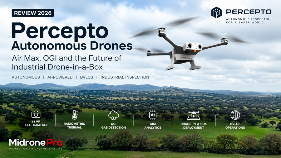 Percepto Air Max autonomous industrial drone