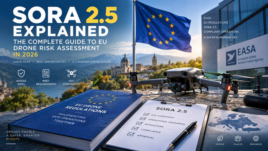 SORA 2.5 EU drone risk assessment guide for compliant drone operations in 2026