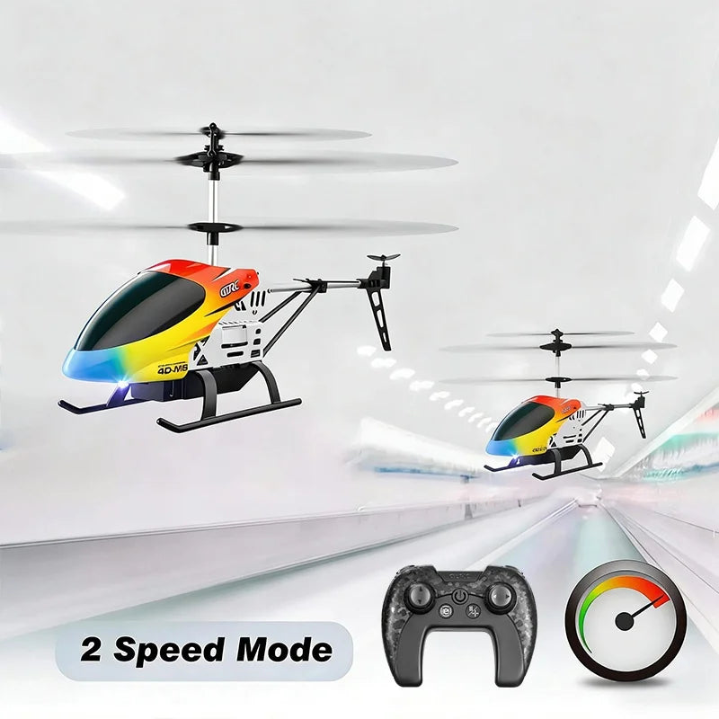 M5 Remote Control Helicopter Altitude Hold 3.5 Channel RC Helicopters with Gyro and LED Light Durable Airplane Drone Toy Gift