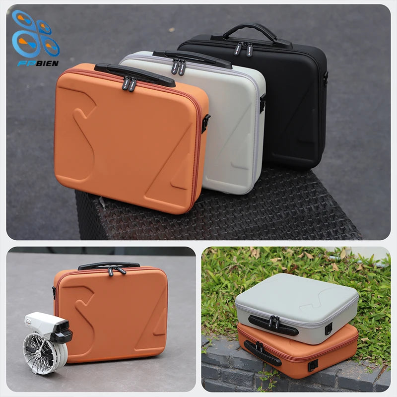 New Flip Drone Carrying Case with 5-Battery Storage – Premium Leather Travel Bag for N3 or RC2 Remote Controller