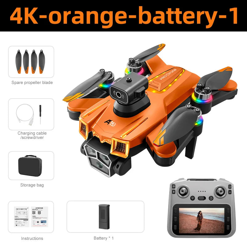 Lenovo A19 Pro Drones 5G WIFI Professinal 8K Camera 360°Angle Optical Flow Localization GPS Brushless Motor RC Quadcopter Dron