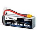 HRB 4S 14.8V 3300mah RC Lipo Battery 100C 4S Lipo With XT60 Connector for RC Car Truck Monster RC Airplane FPV Drones RC Boat