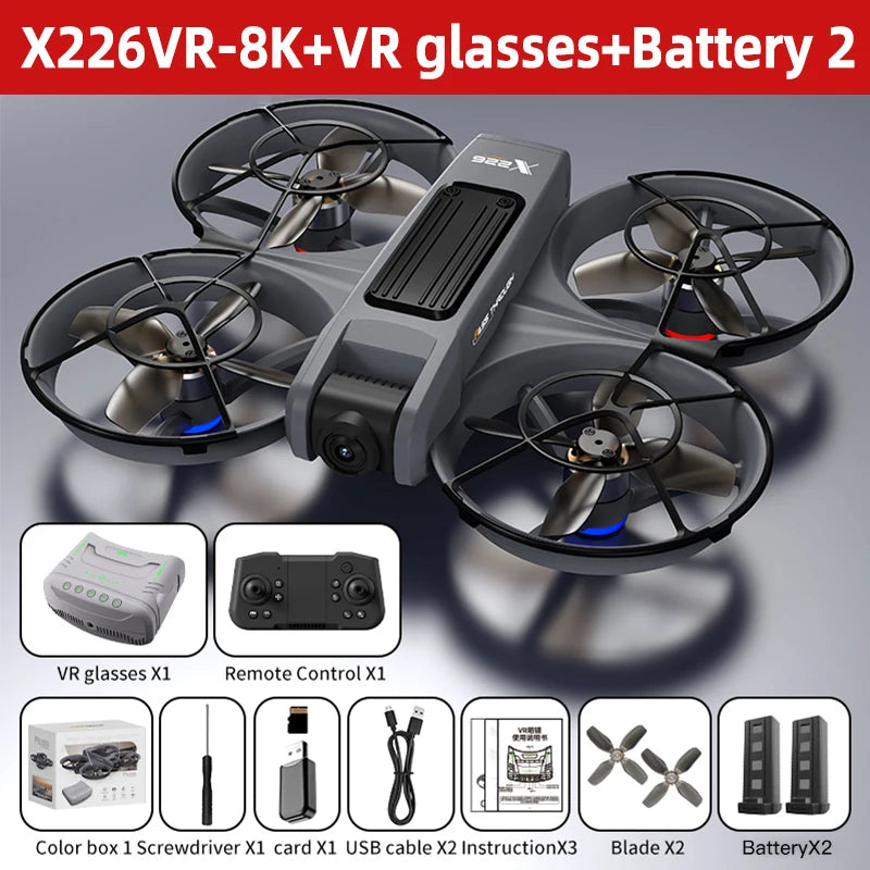 Lenovo Mini Drone X226/X226VR Drones 4K Professional Remote Control Helicopter Plane RC Dron Quadcopter Toys Gift for Kids