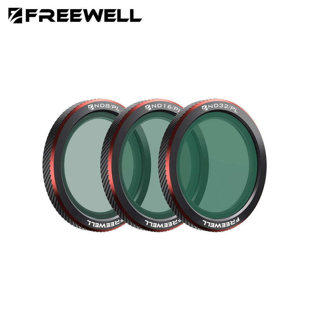 Freewell 3 Pack Magnetic Filters ND, UV, CPL, ND/PL, Glow Mist 1/4 Filter Compatibility DJI Neo 2 Camera Photography Accessories