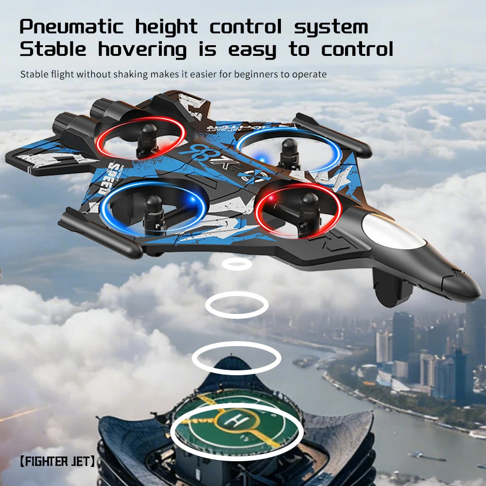 YL86 RC Plane Helicopter 2.4GHz Remote Control Aircraft with 360° Rolling Stunts, Three Speed Modes & Beginner-Friendly Flight Design