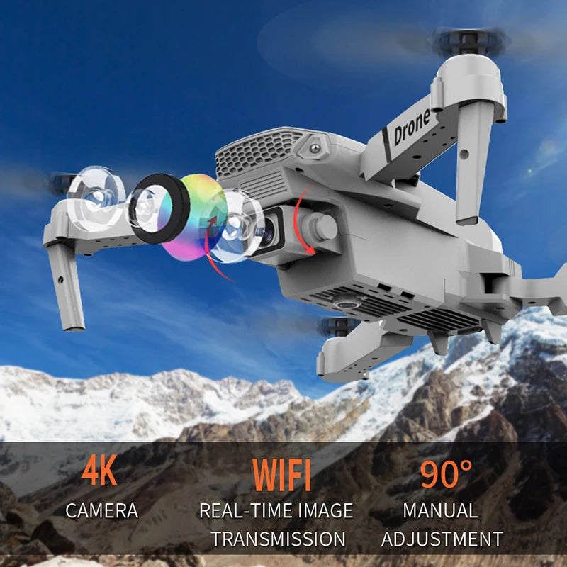 New Drone 2.4G RC Quadcopter Drone 5G FPV WiFi Easy Foldable With Mod