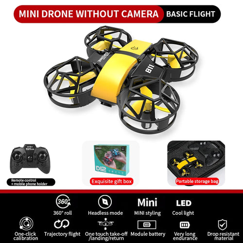 Dowellin D12 Drone Mini Remote Control Aircraft New Children's Toy HD