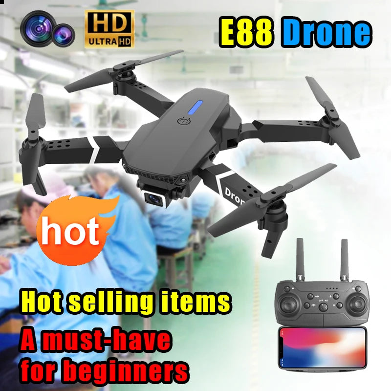 New Drone 2.4G RC Quadcopter Drone 5G FPV WiFi Easy Foldable With Mod