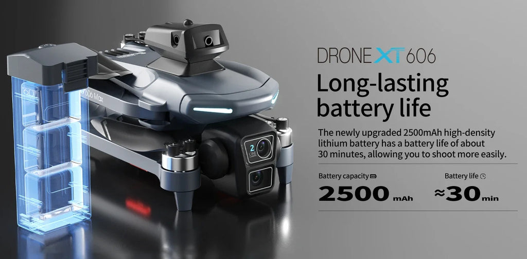 Lenovo XT606 Drone Professional 8K HD Camera 5G GPS WIFI FPV Drones 4.5 Inch Screen Avoidance Brushless Motor RC Dron Toys