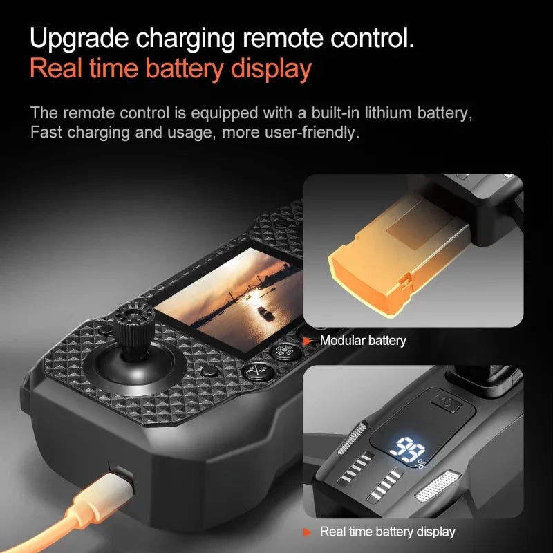 Lenovo M6 Drone 4K 8K Professional HD Camera Drones 5G WIFI FPV Video 4k UAV With screen Remote control RC Quadcopter Dron gift
