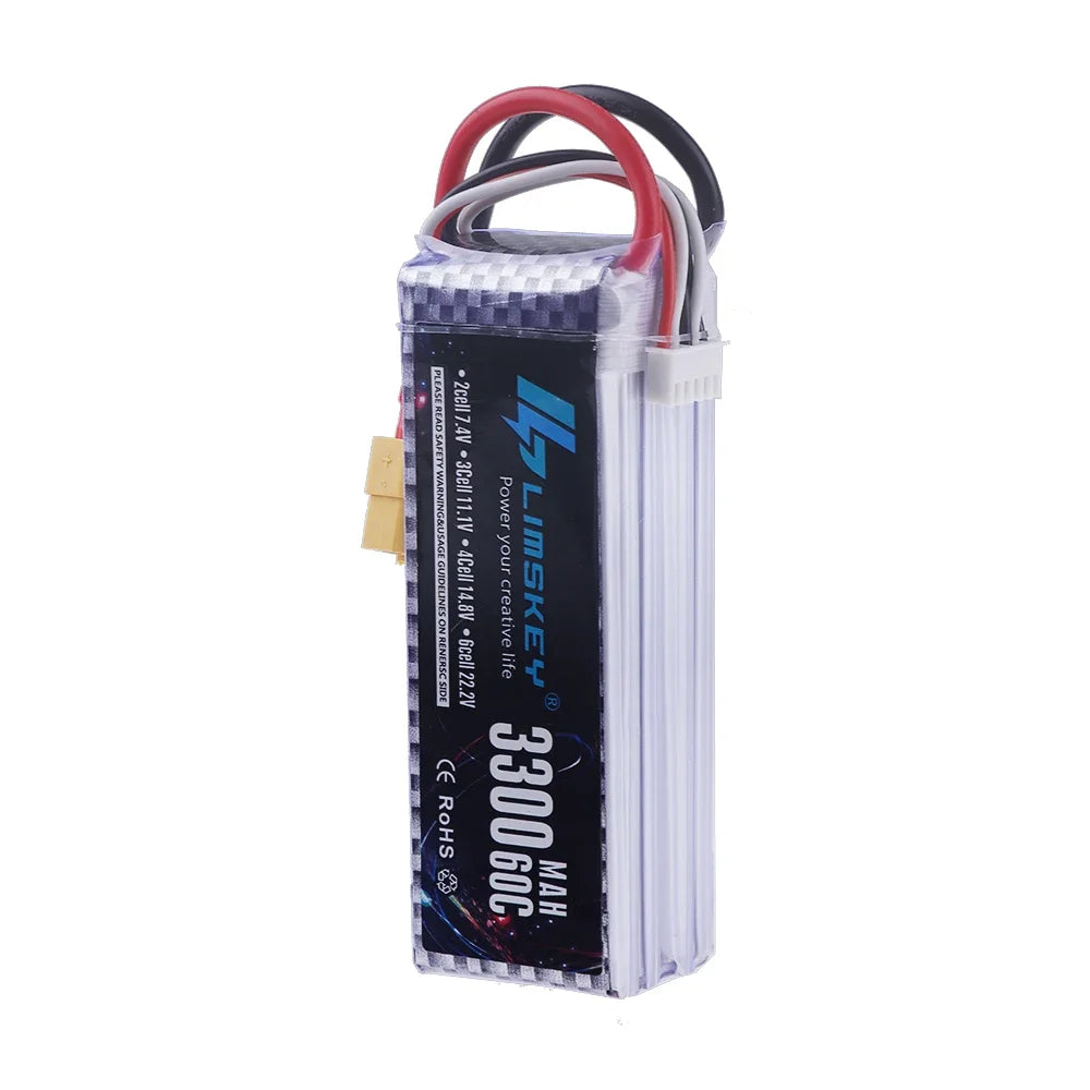 14.8v Lipo 4s Battery 3300mAh 60C 14.8V RC Battery with T/XT30/XT60/JST Plug For Airplane Drones RC Helicopter Boats Cars
