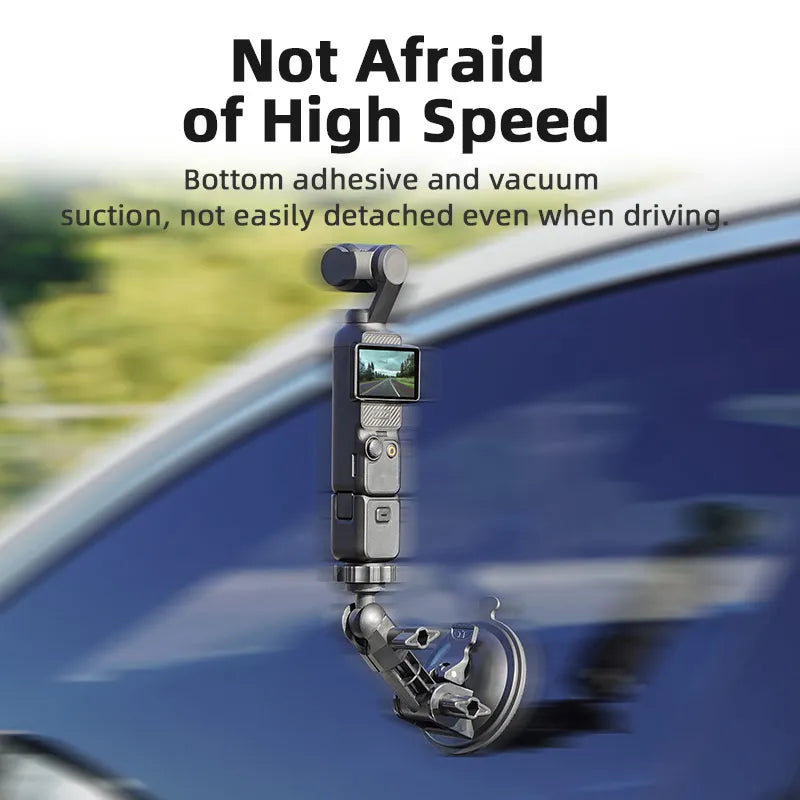 For DJI OSMO Pocket 3 4 Camera Car Mount Adapter Suction Cup Gimbal Camera Car Holder For DJI OSMO Pocket 3 Camera Accessories