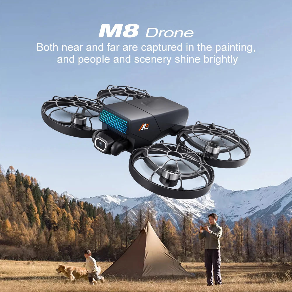 Lenovo M8 Drone 8K Professional GPS HD Camera Drones 5G WIFI Brushless Motor Optical Flow Hovering Folding Quadcopter toys