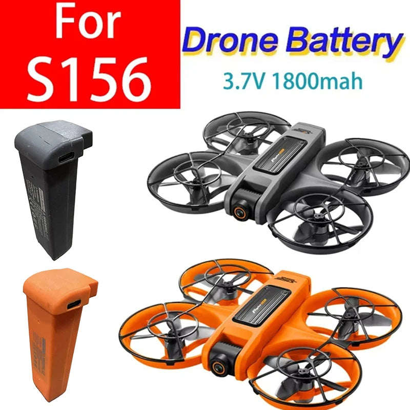 Battery 1 Piece 3.7V 1800mAh Mini Drone For S156 RC Quadcopter Drone Replacement DIY Accessories