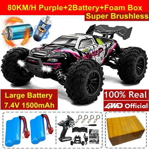 4WD Remote Control Car Off Road 4x4 RC High Speed Truck Super