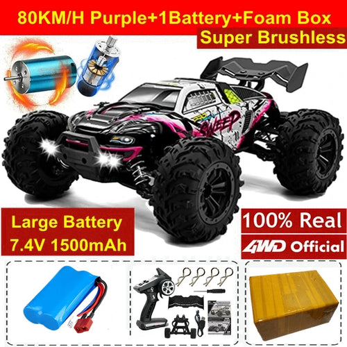 4WD Remote Control Car Off Road 4x4 RC High Speed Truck Super