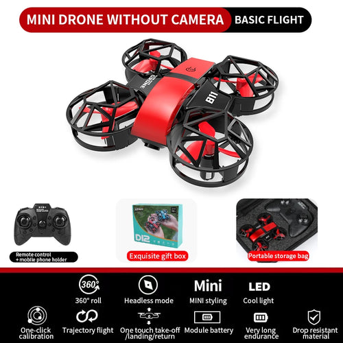 Dowellin D12 Drone Mini Remote Control Aircraft New Children's Toy HD