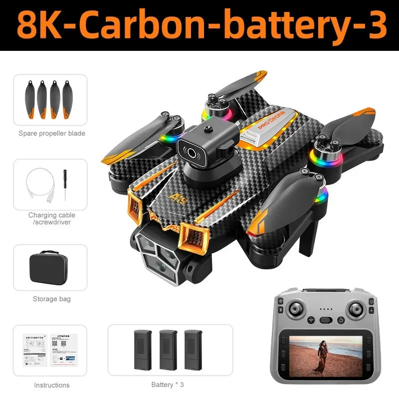 Lenovo A19 Pro Drones 5G WIFI Professinal 8K Camera 360°Angle Optical Flow Localization GPS Brushless Motor RC Quadcopter Dron