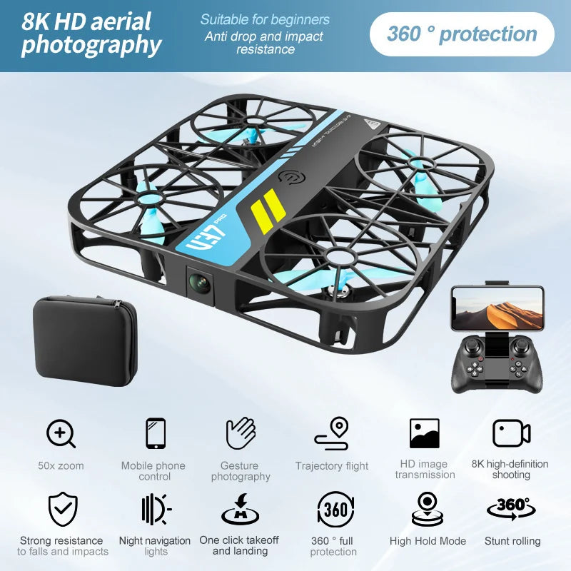 4DRC V37 New Mini 8K Drone with Camera 4K HD Easy To Carry WiFi FPV