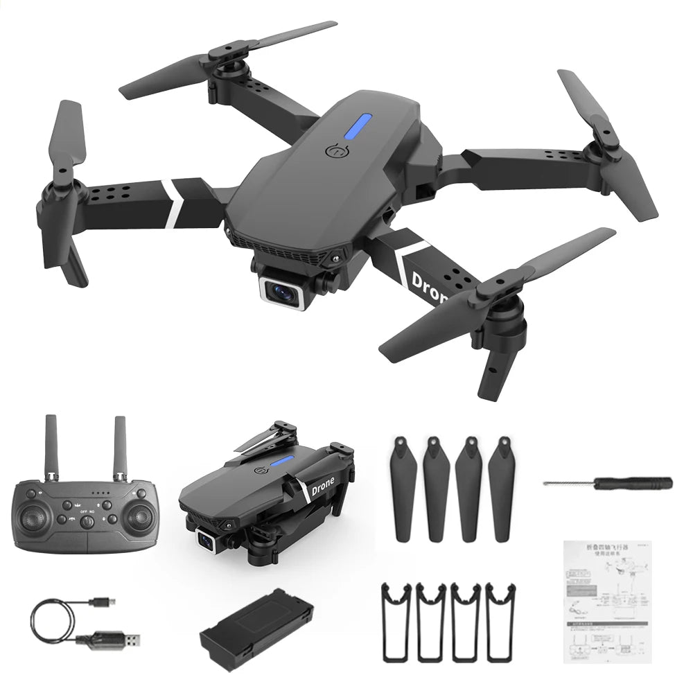 New Drone 2.4G RC Quadcopter Drone 5G FPV WiFi Easy Foldable With Mod