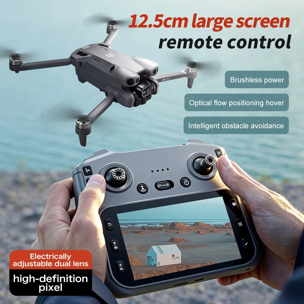 GT50 PRO RC Drone 8K HD Dual Cameras WiFi GPS