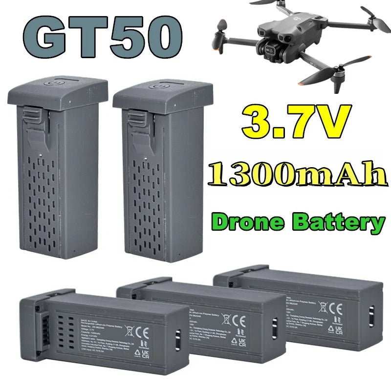 Original GT50 PRO Drone Battery 3.7V 1300MAh Battery For GT50 Dron RC Quadcopter Replacement Battery GT50 Accessory Parts
