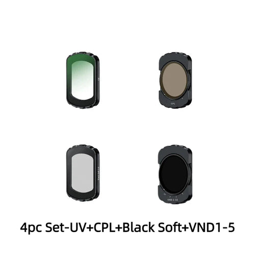 DJI OSMO POKET3 UV Magnetic Filter Kit UV CPL ND8/16/32/64 NDPL Black