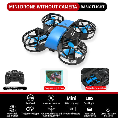 Dowellin D12 Drone Mini Remote Control Aircraft New Children's Toy HD
