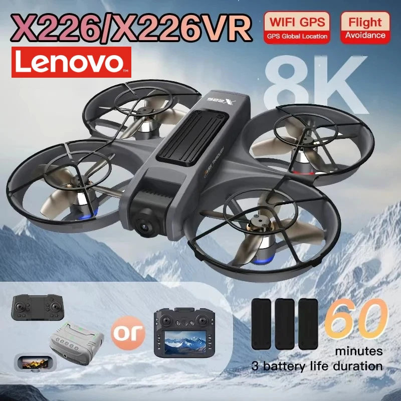 Lenovo Mini Drone X226/X226VR Drones 4K Professional Remote Control Helicopter Plane RC Dron Quadcopter Toys Gift for Kids