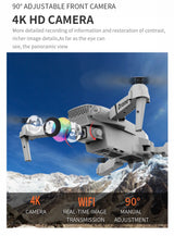Professional E88 4K Drone with Wide-Angle HD Camera, WiFi FPV &amp; Altitude Hold