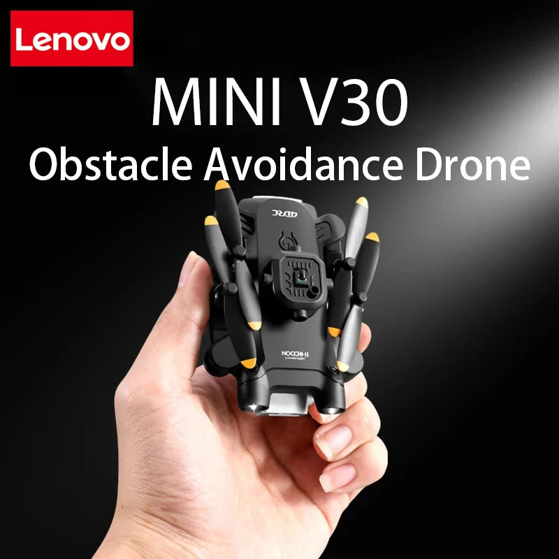 Lenovo Mini V30 RC Drone 8K Aerial HD Profesional RC Drones Five-sided Obstacle Avoidance Helicopter Convenient GPS Drone