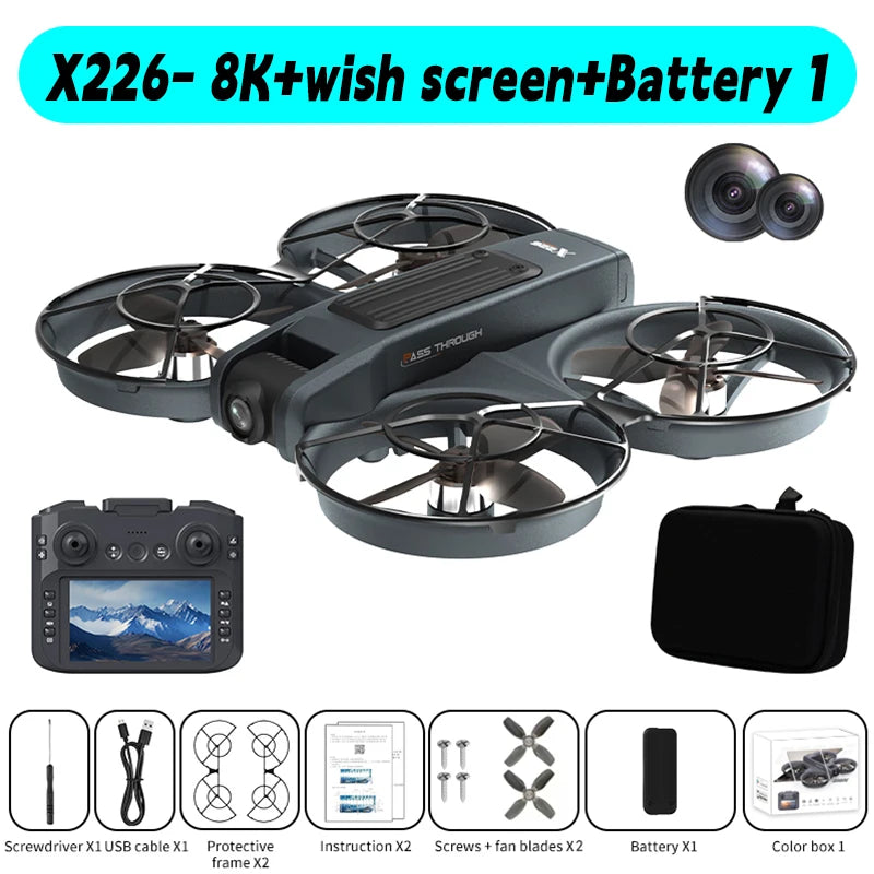 Lenovo Mini Drone X226/X226VR Drones 4K Professional Remote Control Helicopter Plane RC Dron Quadcopter Toys Gift for Kids