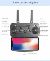 Professional E88 4K Drone with Wide-Angle HD Camera, WiFi FPV &amp; Altitude Hold