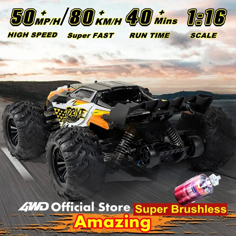 4WD Remote Control Car Off Road 4x4 RC High Speed Truck Super