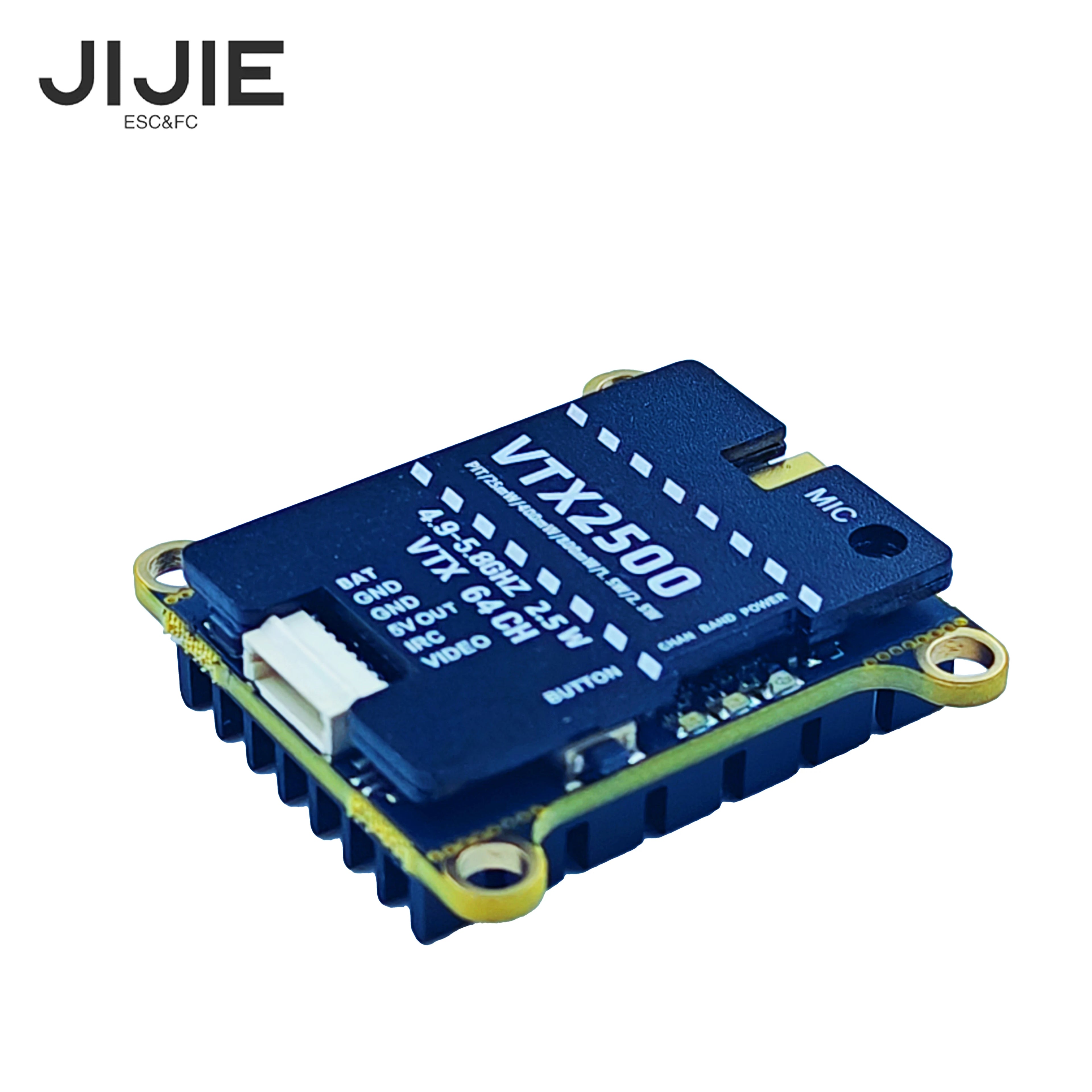JIJIE Original New 1.6W VTX 2.5W High Power VTX 48CH Digital VTX Video Transmitter for RC FPV Long Range Fixed-wing Drones