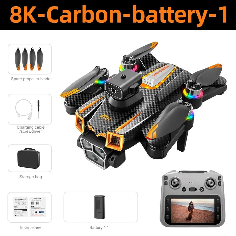 Lenovo A19 Pro Drones 5G WIFI Professinal 8K Camera 360°Angle Optical Flow Localization GPS Brushless Motor RC Quadcopter Dron