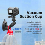 For DJI OSMO Pocket 3 4 Camera Car Mount Adapter Suction Cup Gimbal Camera Car Holder For DJI OSMO Pocket 3 Camera Accessories