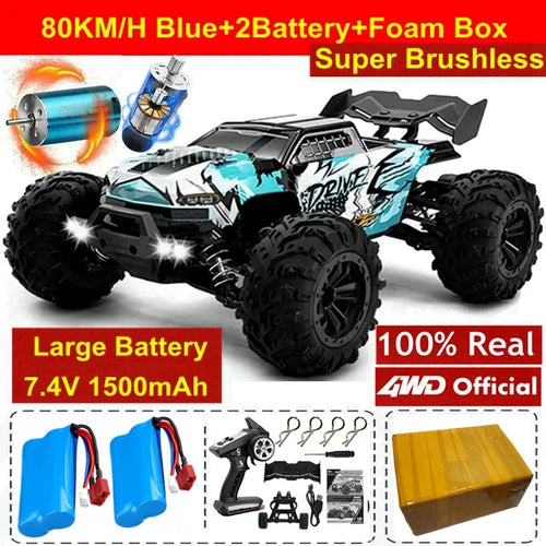 4WD Remote Control Car Off Road 4x4 RC High Speed Truck Super